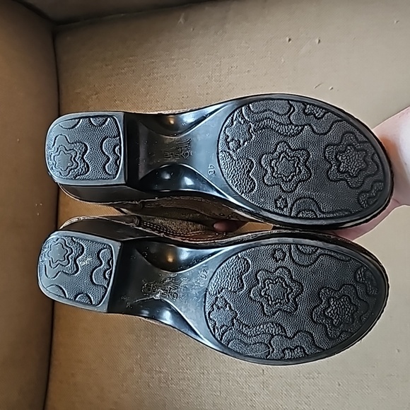 Dansko Harper Shearling Boots Womens 40 Brown Sheepskin Booties Wool Lined Shoes - Picture 5 of 6